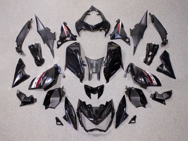 2014-2019 Glossy Black Red White Kawasaki Z1000 Motorcycle Fairings Australia