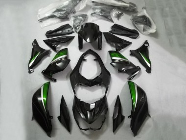 2013-2018 Glossy Black Green Silver Kawasaki Z800 Motorcycle Fairings Australia