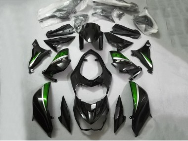 2013-2018 Glossy Black Green Silver Kawasaki Z800 Motorcycle Fairings Australia