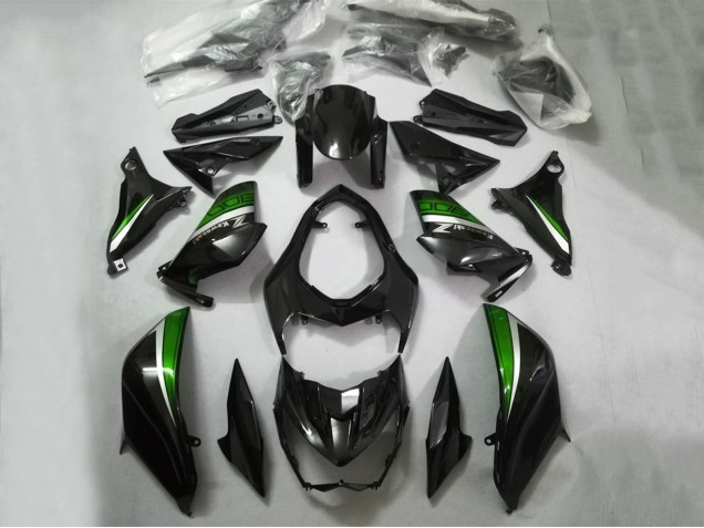 2013-2018 Glossy Black Green Silver Kawasaki Z800 Motorcycle Fairings Australia