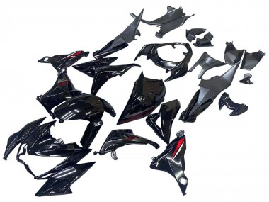 2013-2018 Glossy Black Red Kawasaki Z800 Motorcycle Fairings Australia