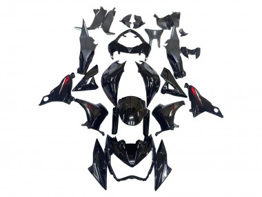 2013-2018 Glossy Black Red Kawasaki Z800 Motorcycle Fairings Australia