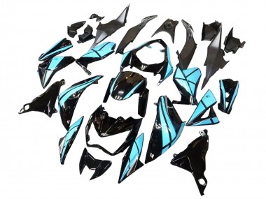 2013-2018 Light Blue Glossy Black Kawasaki Z800 Motorcycle Fairings Australia