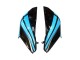 2013-2018 Light Blue Glossy Black Kawasaki Z800 Motorcycle Fairings Australia