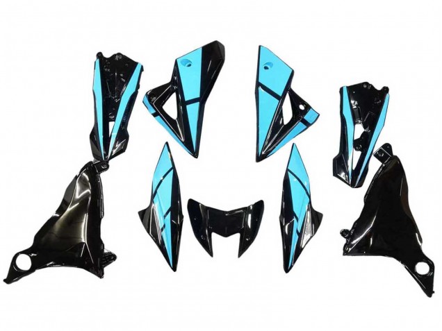 2013-2018 Light Blue Glossy Black Kawasaki Z800 Motorcycle Fairings Australia