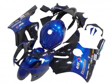 2000-2001 Blue Glossy Black Elf Bridgestone Kawasaki ZX12R Motorcycle Fairings Australia