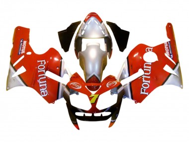 2002-2006 Red Silver Fortuna Kawasaki ZX12R Motorcycle Fairings Australia