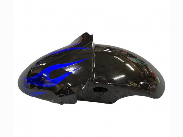 2000-2001 Glossy Black Blue Flame White Kawasaki ZX9R Motorcycle Fairings Australia