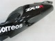 2000-2001 Glossy Black White West Kawasaki ZX9R Motorcycle Fairings Australia