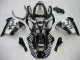 2000-2001 Glossy Black White West Kawasaki ZX9R Motorcycle Fairings Australia