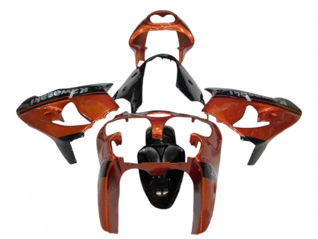 2000-2001 Orange Black Kawasaki ZX9R Motorcycle Fairing Australia