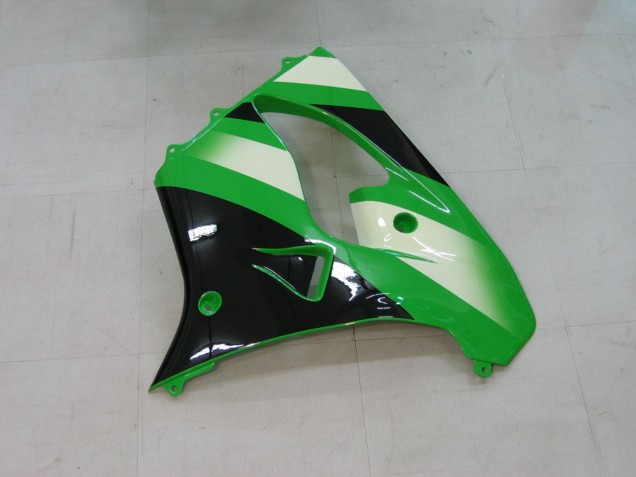 2000-2001 Green Silver Black Kawasaki ZX9R Motorcycle Fairings Australia