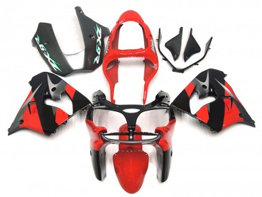 2000-2001 Red Black Kawasaki ZX9R Motorcycle Fairings Australia