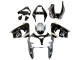 2002-2003 Silver Glossy Black Monster Elf Kawasaki ZX9R Motorcycle Fairings Australia