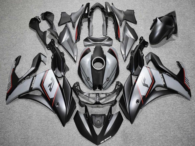 2015-2018 Nardo Grey Red Black Yamaha YZF R3 Motorcycle Fairings Australia