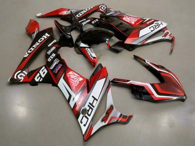 2019-2020 White Red Glossy Black HRC Honda CBR650R Motorcycle Fairings Australia