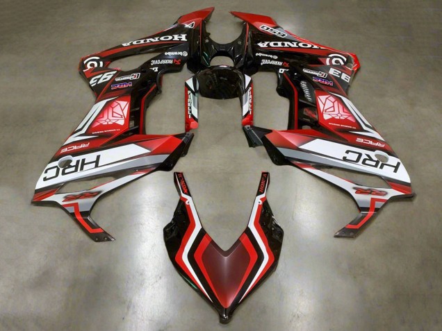 2019-2020 White Red Glossy Black HRC Honda CBR650R Motorcycle Fairings Australia