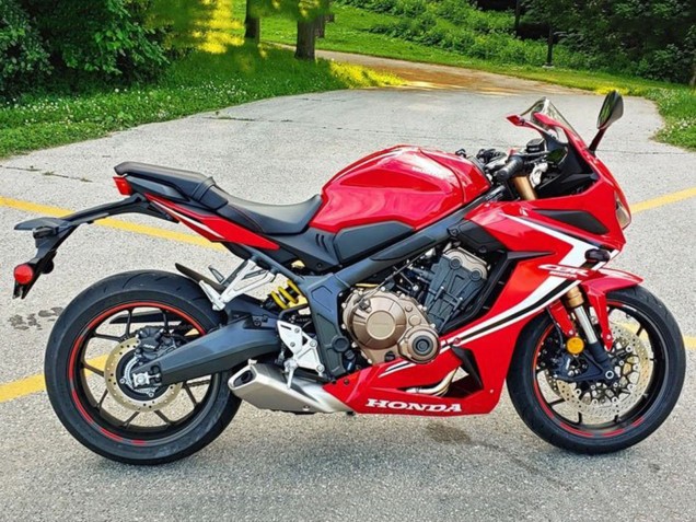 2019-2020 Red White Black Stripe Honda CBR650R Motorcycle Fairings Australia
