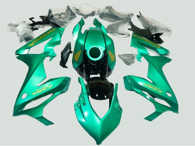 2021-2023 Green Gold Honda CBR650R Motorcycle Fairings Australia