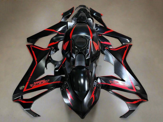 2021-2023 Glossy Black Red Stripe Honda CBR650R Motorcycle Fairings Australia