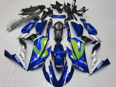 2015-2018 Blue White Black Green Monster Yamaha YZF R3/R25 Motorcycle Fairings Australia