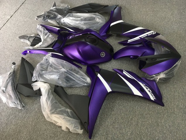 2015-2018 White Purple Matte Black Yamaha YZF R3/R25 Motorcycle Fairings Australia