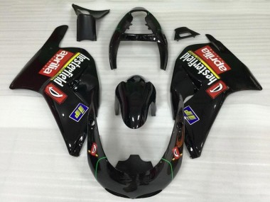1995-1997 Glossy Black Red Aprilia RS250 Motorcycle Fairings Australia