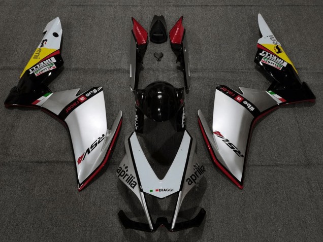 2009-2015 Silver Red Black Yellow Aprilia RSV4 1000 Bike Fairings Australia