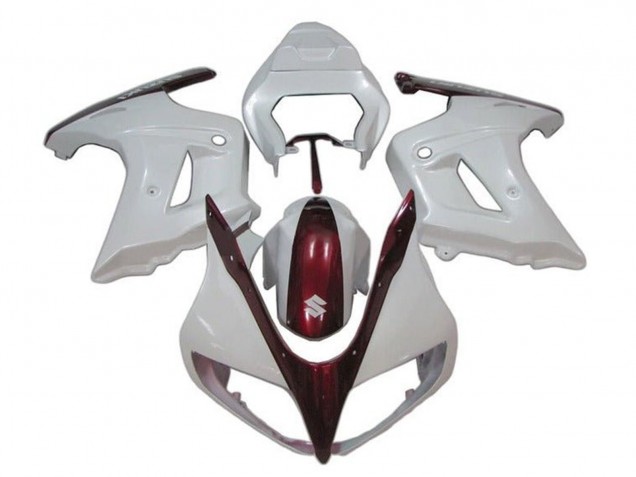 2003-2013 White Candy Red Suzuki SV650 Motorcycle Fairings Australia