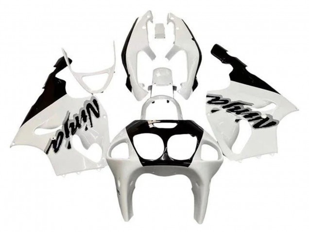 1996-2003 White Black Kawasaki ZX7R Motorcycle Fairings Australia