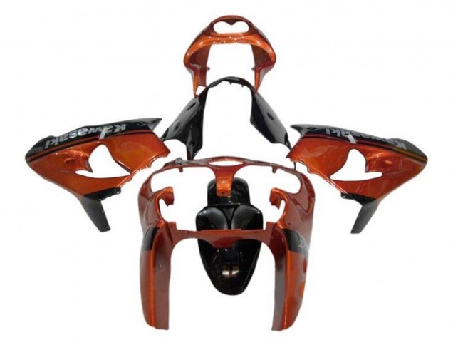 2002-2003 Orange Black Kawasaki ZX9R Motorcycle Fairings Australia