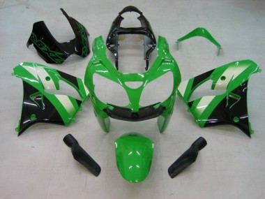 2002-2003 Green White Black Kawasaki ZX9R Motorcycle Fairing Australia
