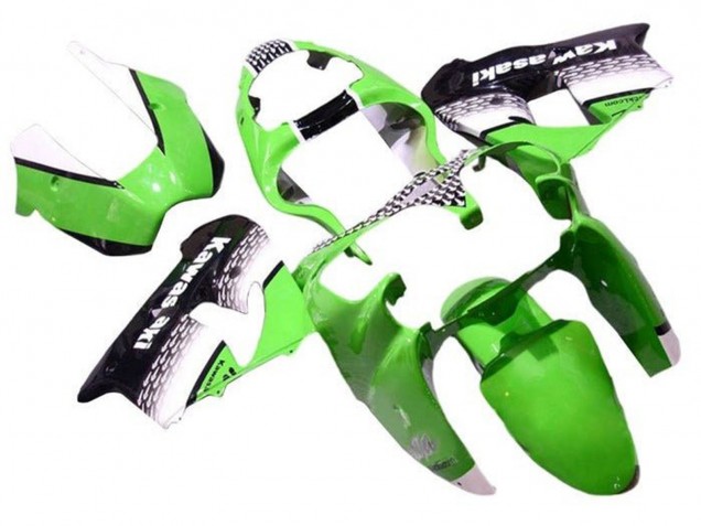 2002-2003 Green White Black Kawasaki ZX9R Motorcycle Fairings Australia
