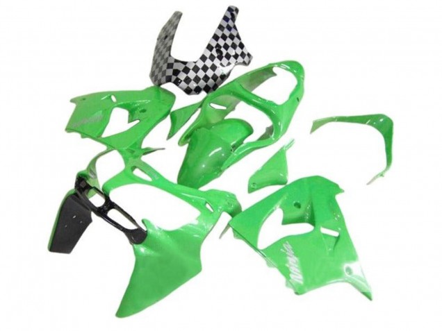 2002-2003 Green Black Checkered Kawasaki ZX9R Motorcycle Fairings Australia