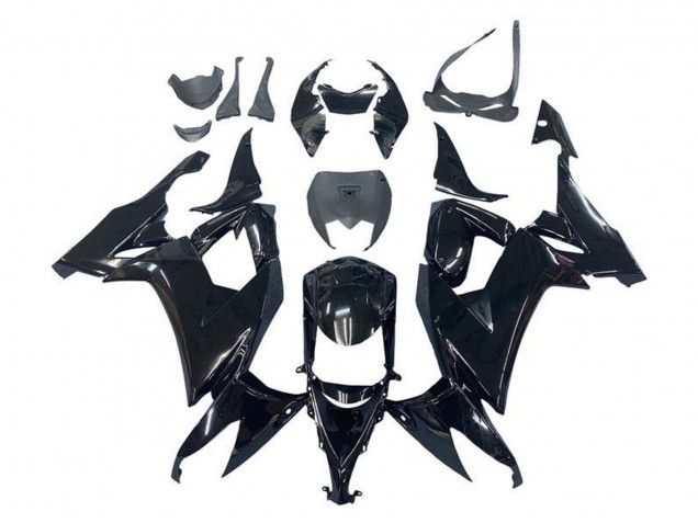 2008-2010 Glossy Black Kawasaki ZX10R Motorcycle Fairings Australia