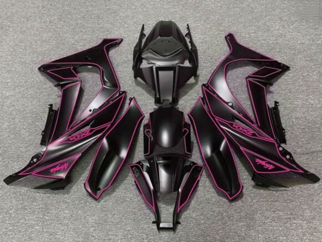 2011-2015 Matte Black Purple Kawasaki ZX10R Motorcycle Fairings Australia