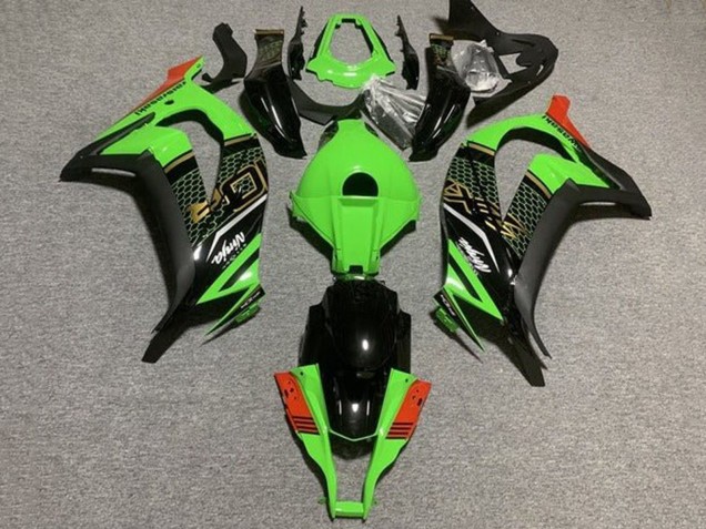 2011-2015 Green Black Red Honeycomb Kawasaki ZX10R Motorcycle Fairings Australia