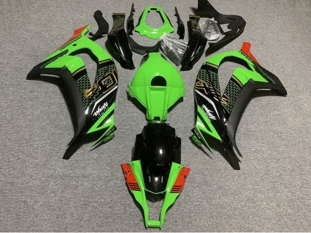 2011-2015 Green Black Red Honeycomb Kawasaki ZX10R Motorcycle Fairings Australia