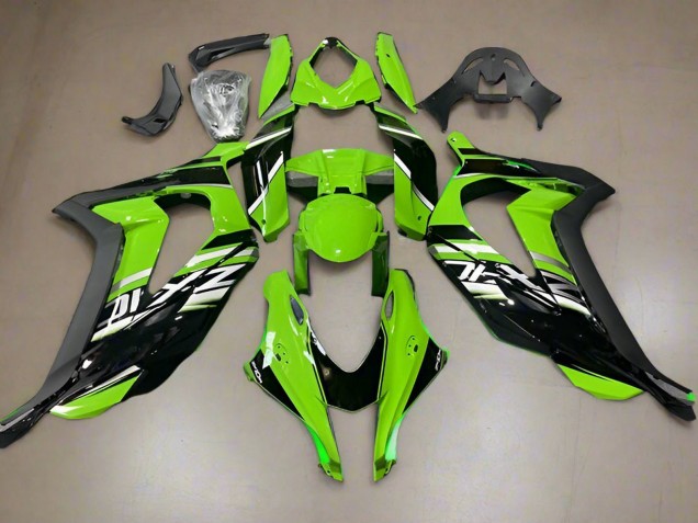 2016-2020 Green Glossy Black Kawasaki ZX10R Motorcycle Fairings Australia