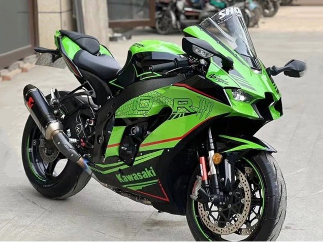 2021-2025 Green Black Red Stripe Kawasaki ZX10R Motorcycle Fairings Australia