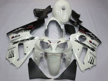 2000-2001 Pearl White Black Elf Monster Energy Kawasaki ZX12R Motorcycle Fairings Australia