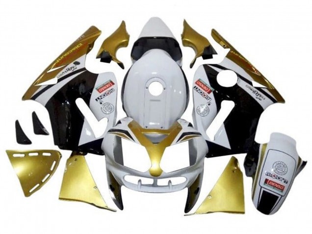 2000-2001 White Gold Black Kawasaki ZX12R Motorcycle Fairings Australia
