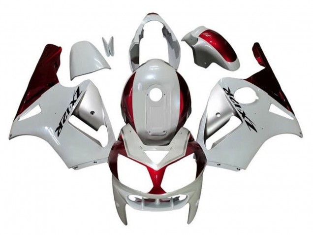 2000-2001 White Silver Red Black Kawasaki ZX12R Motorcycle Fairings Australia