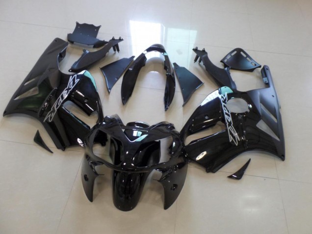 2002-2006 Glossy Black Matte Black Kawasaki ZX12R Motorcycle Fairings Australia