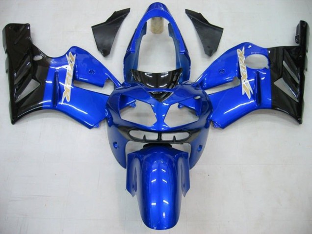 2002-2006 Blue Glossy Black Kawasaki ZX12R Motorcycle Fairings Australia