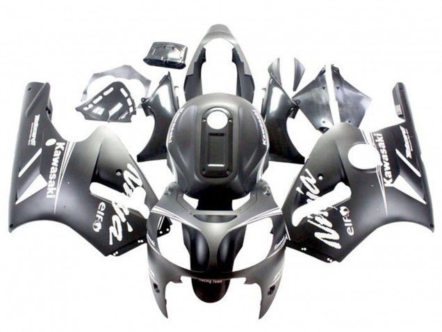 2002-2006 Matte Black White Kawasaki ZX12R Motorcycle Fairings Australia