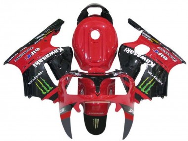 2002-2006 Red Black Green Elf Monster Kawasaki ZX12R Motorcycle Fairings Australia