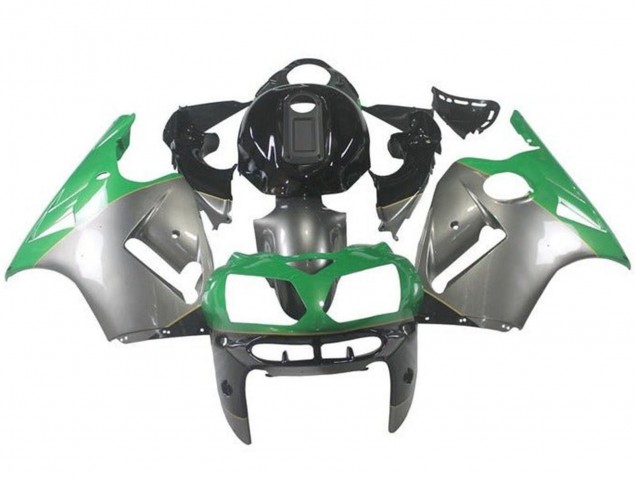 2002-2006 Silver Green Black Kawasaki ZX12R Motorcycle Fairings Australia