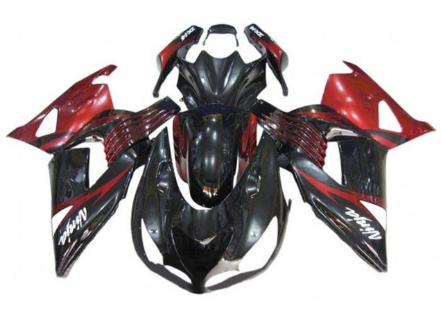 2006-2011 Red Glossy Black White Decal Kawasaki ZX14R ZZR1400 Motorcycle Fairings Australia