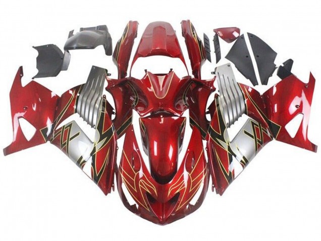 2006-2011 Red Silver Black Gold Kawasaki ZX14R ZZR1400 Motorcycle Fairings Australia